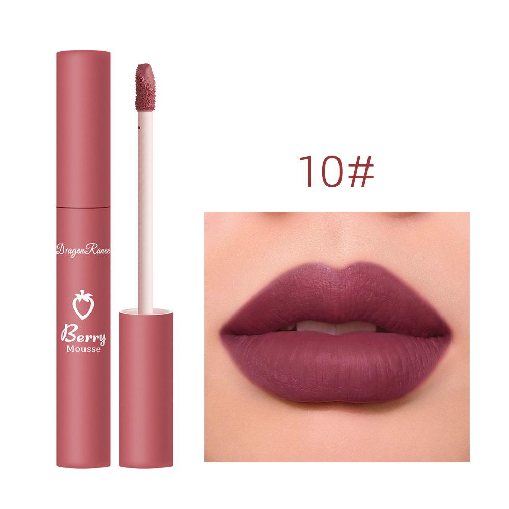 12 barev Nude Matte Lesk na rty Dlouhotrvající sametová rtěnka Vodotěsná Neblednoucí Nepřilnavé Kelímkové rtěnky Dámské make-upy Kosmetické