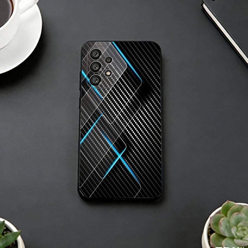 Car Carbon F-fibre Phone Case For Samsung S25,S24,S21,S22,S23,S30,Ultra,S20,Plus,Fe,Soft Silicone Black Cover