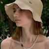 NONLOCAL Olivia Summer Knitted Bucket Hat - Light Beige