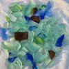 DIY Coastal Sea Glass Christmas Tree Kit with Starfish Handmade Craft Tabletop Ornament Xmas Holiday Home Decor Party Supplies