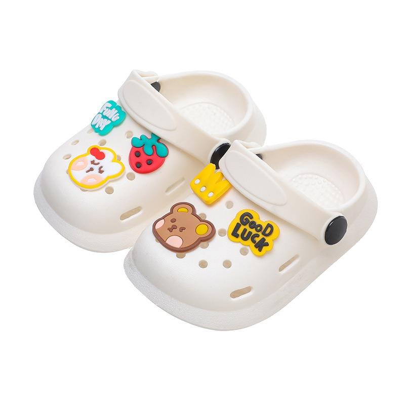 Children's Slippers Summer Boys and Girls Cartoon Cute Anti Slip Toe Shoes Cool Slippers