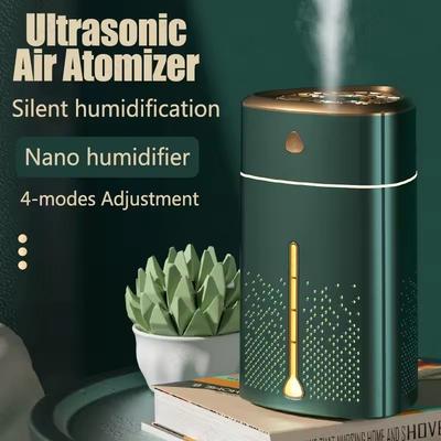 Desktop Humidifier,1L Cool Mist Ultrasonic Air Humidifier with Color Light,Silent Operation,Large Capacity for Office,Home,Baby Room,Dry Skin, Plants