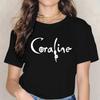 Maglietta Horror di Moda Bambola Coraline Sogni Maglietta Y2k Donna Vintage Gotica Magliette Grafiche di Halloween Abbigliamento