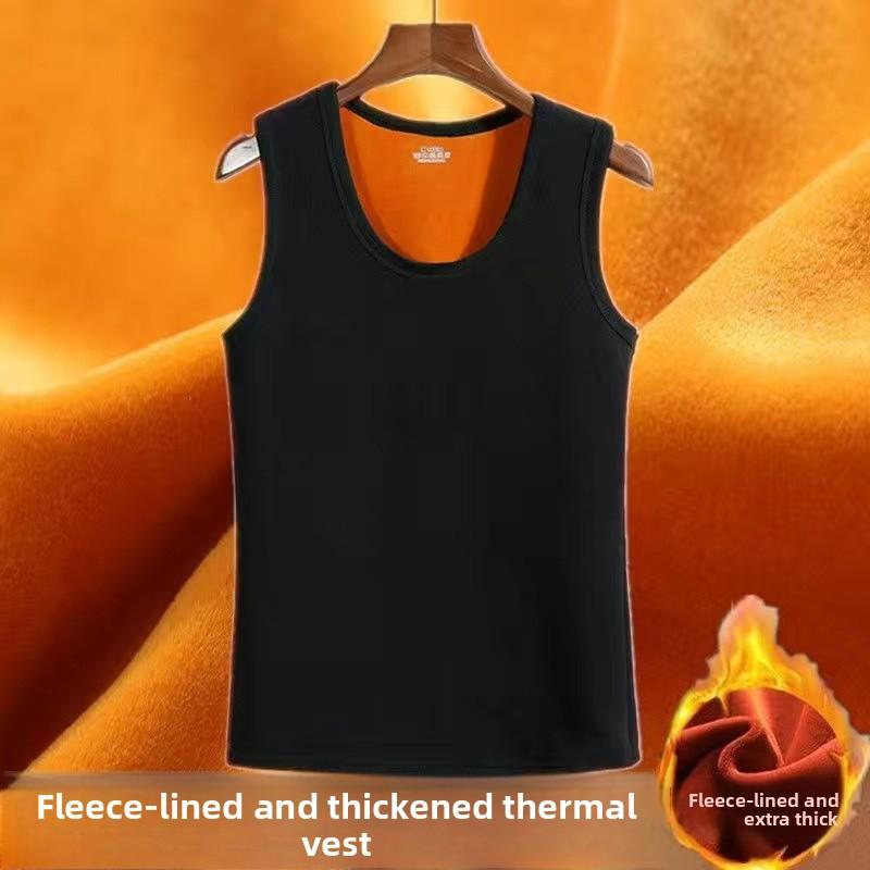 Men Thermal Underwear Man Sleeveless Vest Autumn WinterThermo Lingerie Men's Warm Top Thickening Thermo Vest Undershirt
