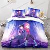 Darling In The Franxx Zero Two 02 Cartoon Poster Sheets Quilt Covers Bedding Dormitory Sheets Bedding Set Soft Warm Bedding Set7