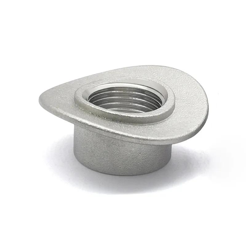 2pcs M18x1 5 Saddle Port Bung Mount Oxygen Sensor Weld Adapter Stainless Steel 304 Fastener Nut Screw