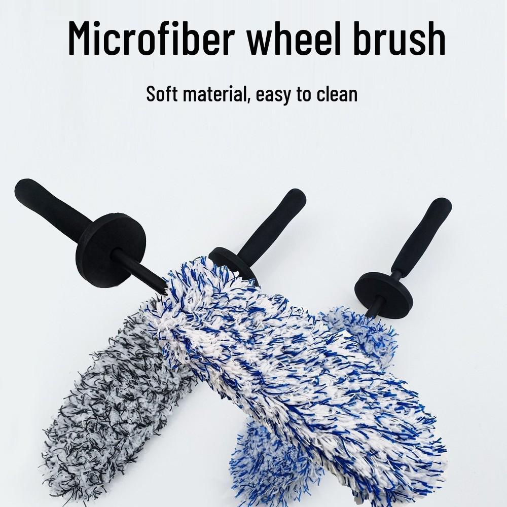 Ultra-Fine Fiber Car Wheel & Tire Cleaning Brush - No Scratch, Soft Detailing Tool