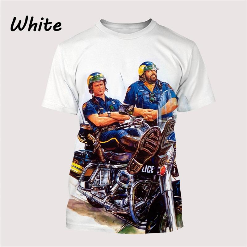 Naujausias Bud Spencer Terence Hill 3D spausdintas marškinėlis vyrams Laisvalaikio gatvės apranga Marškinėlis Harajuku mados viršūnės Vaikų marškinėliai Moteriški drabužiai