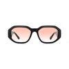 Calvin Klein Retro Narrow Frame Fashion Street Irregular Shape Sunglasses Unisex sunglasses Black CKJ22633SLB