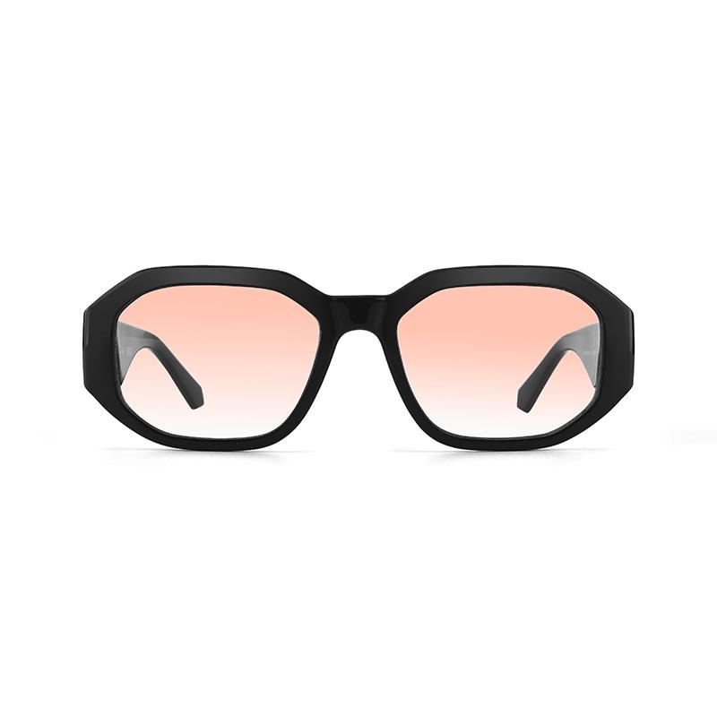 Calvin Klein Retro Narrow Frame Fashion Street Irregular Shape Sunglasses Unisex sunglasses Black CKJ22633SLB