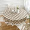 High-Grade Waterproof, Oil-Proof, Non-Slip, Thick Round Tablecloth for Home and Restaurant Use