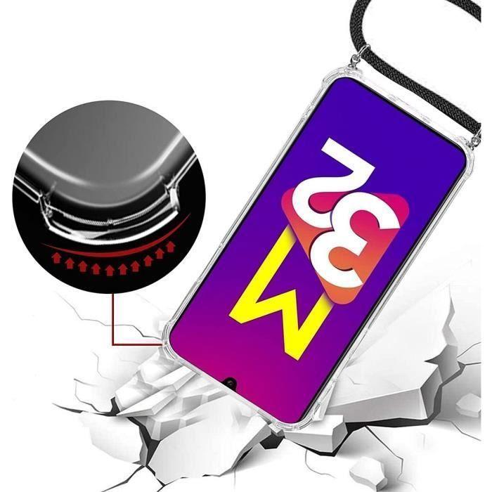 Coque de Protection - PROSHOP - Samsung Galaxy M32/A22 4G - Souple - Transparent-Noir - Microdot