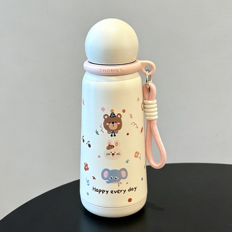 Water bottle new cartoon thermos cup 111 cartoon water cup cute portable creative ball cup