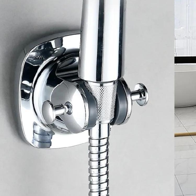 Supporti per soffione doccia Senza foratura Forte adesivo Regolabile in altezza Fissaggio a parete per bagno Staffe in ABS