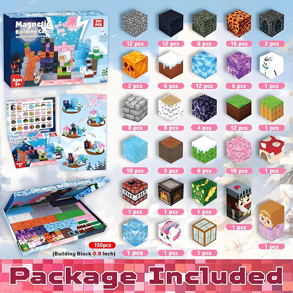 Magnetic Unicorn Building Blocks Assembly Toy Set