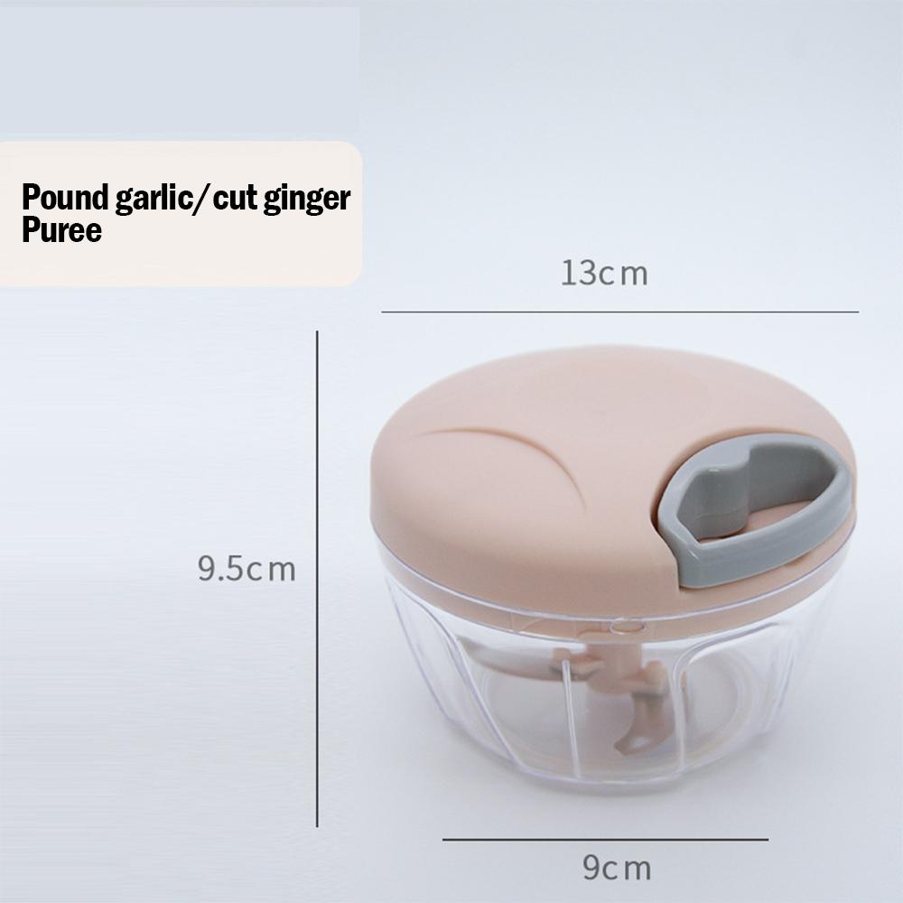 500/900ML Vegetable Cutter Chopper Garlic Chopper Manual Rotate Slicer Fruit Garlic Crusher Kitchen Gadget Blenders Meat Grinder