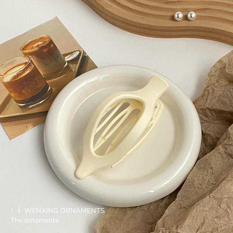 Fashion Large Size Plastic Matte Hair Claw Clips for Women Thick Hair calw Neutral Color Autumn Winter Duckbill Clip Accessories