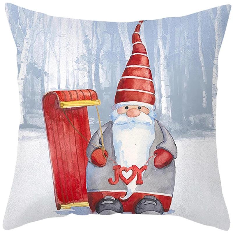 Povlaky na polštáře s vánoční tématikou Autodoplňky Kancelář Santa Claus Pohovka do obývacího pokoje Domácí povlaky na polštáře