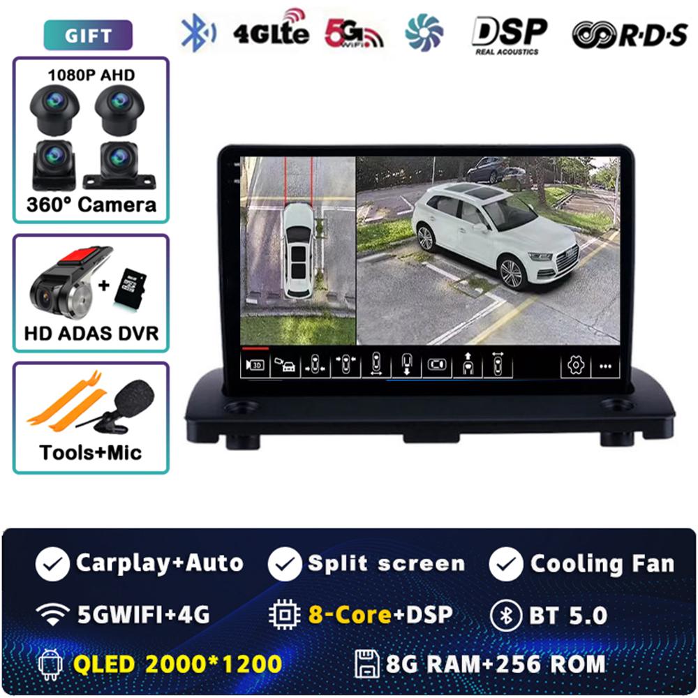 Android 14 Carplay Car Radio For Volvo XC90 XC 90 2004 - 2014 Multimedia Video Player Navigation GPS Stereo 2Din Head Unit Auto