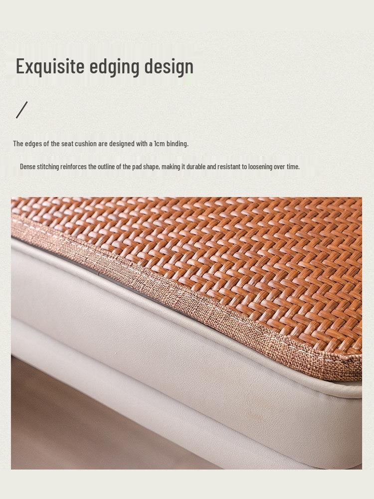 Bamboo Rattan Breathable Summer Seat Cushion for Office or Dining Chair