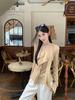 Design Ribbon V-Neck Long Sleeve T-Shirt Women's Autumn New Spice Girl Style Skinny Slim Reducing Age Versatile Top