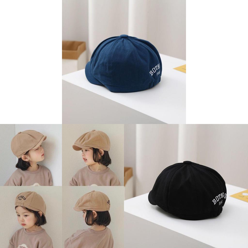 Baby Children Beret Hat For Autumn With Sunshade Cotton Fiber For Toddler Girls And Boys