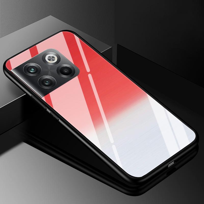 Gehärtetes Glas Handyhülle Für Oneplus 9rt 10T Ace 10 Pro Hülle Oneplus 11 12 12R 10R 9 Pro Luxus Harte Rückseite Stoßfänger Oneplus12