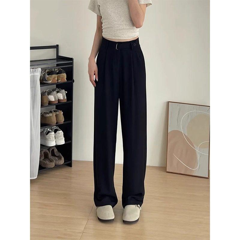 

High-End Drape Slimming Pants for Women - Plus Size, Straight-Leg, Casual Suit Pants for Autumn 2XL