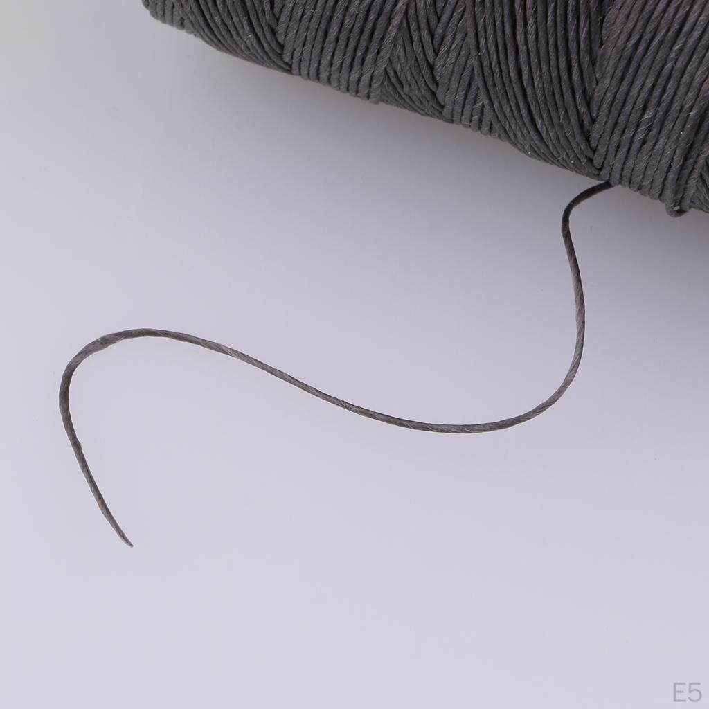 0,8 mm Rund, Starkes Nähgarn, Gewachst