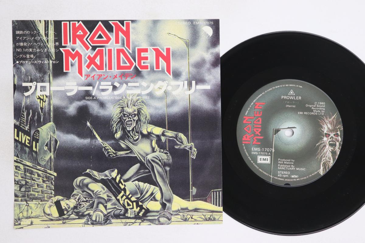 

7-дюймовая пластинка IRON MAIDEN - Prowler / Running Free EMS17075 EMI 1980 Япония Металл Б/У