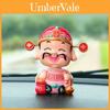 Feng Shui Resin Fortune God Car Ornament With Moving Head For Prosperity And Celebration