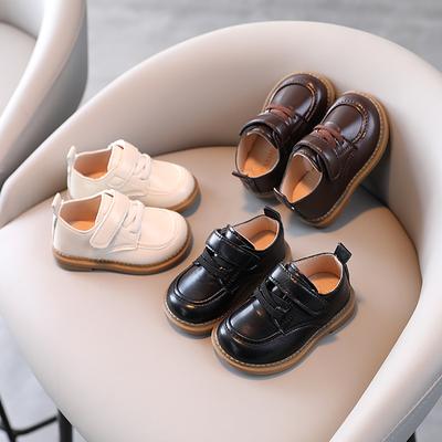 Baby Walking Shoes Soft Soled Casual Leather Shoes Single Shoes Bean Shoes
