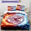 3pcs Duvet Cover Set (1*Duvet Cover + 2*Pillowcase, Without Core), Manly Warringah Sea Eagles Print Soft All‑Season Bedding Set, Home Bedroom Decor Gi