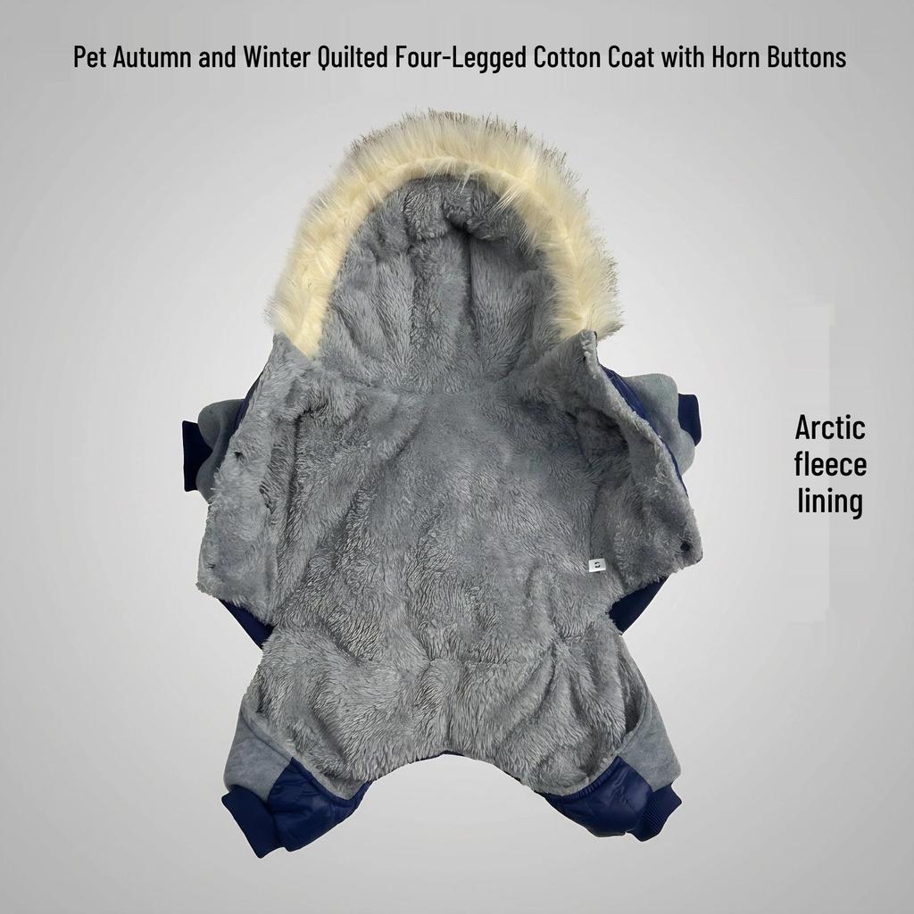Cross-Border Pet Cotton Winter Clothes: Warm Four-Legged Outfit for Dogs like Teddy and French Bulldog