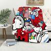K-KittyS Cartoon Art Cute Hello Blanket For Soft Throw Blanket for Picnic Bed Sofa Home Bedroom Cozy Warm Comfortable