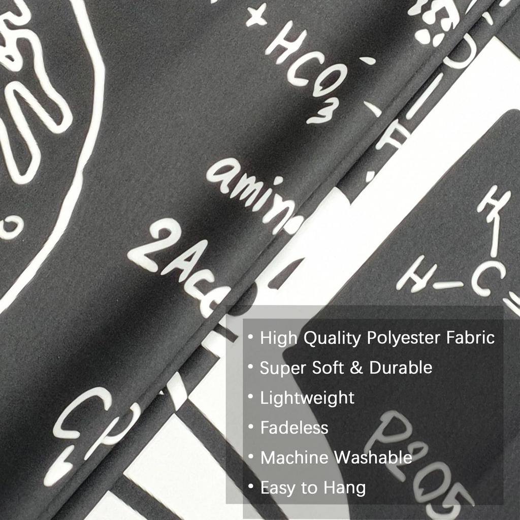 PAOPOED Science Tapestry for Classroom, Education Lab Backdrop Decor for Students Math Table Cloth Tapestries Wall Hanging for College Dorm Living