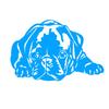 Cute Pug Dog Car-Styling Vehicle Body Window Reflective Decals Sticker Decor