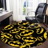 1pc Batman Office Round Area Rug, Under Office Chairs Bedroom Living Room Home Decor, Room Deco, Available In Various Sizes
