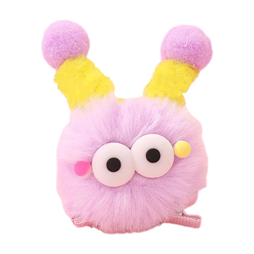 Furry Cartoon Plush Hair Clip Little Monster Barrettes Duckbill Hairpin for Women and Girl Party Accessories Headwear