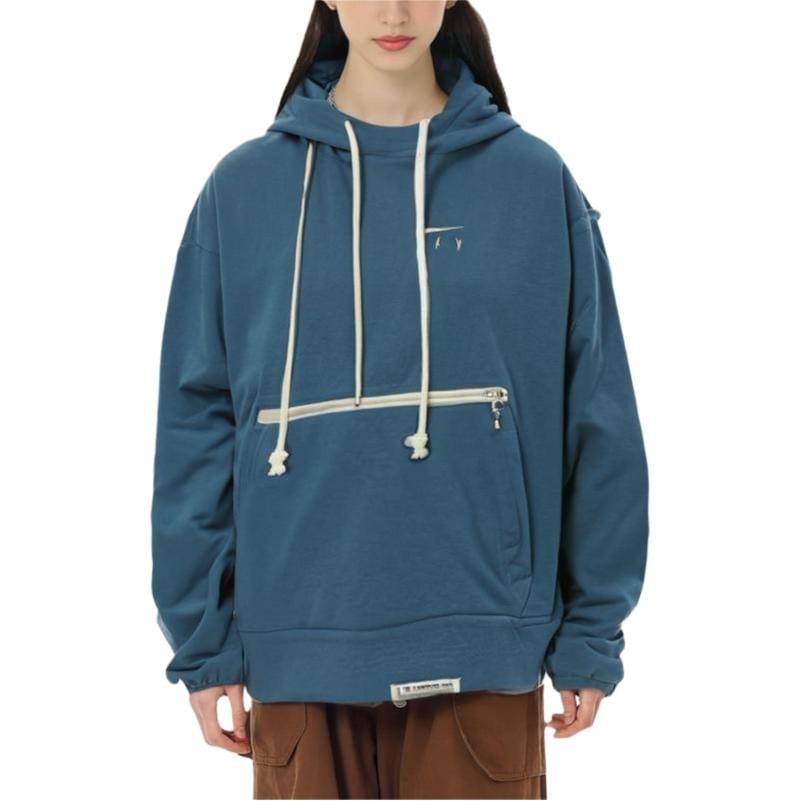 Nike Sweatshirts Women's Blue Hooded Moderate Regular DA6484-457