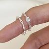 Sweet Satin Ribbon Ring Female Niche Design Sense Hundreds of Index Elegant Simple Women Rings Temperament Fashion Personality Simple Finger Ring