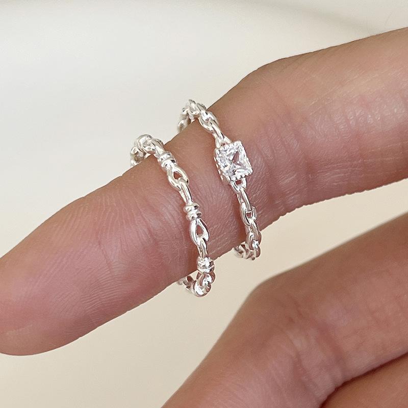 Sweet Satin Ribbon Ring Female Niche Design Sense Hundreds of Index Elegant Simple Women Rings Temperament Fashion Personality Simple Finger Ring