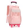 Zaino per Bambini e Ragazze Borsa da Scuola con Ruote Zaino Trolley Carino Zaino Scolastico Zaino con Ruote Portadocumenti