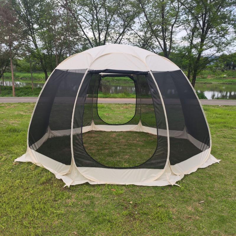 Quick Setup Mesh Canopy Tent Outdoor Camping Picnic Shade Mosquito Protection 4-8 Person Portable Dome Shelter