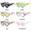 Fashion UV400 Y2K Punk Sunglasses Colorful Cat Eye Steampunk Shades for Women Men Trendy Protective Eyewear