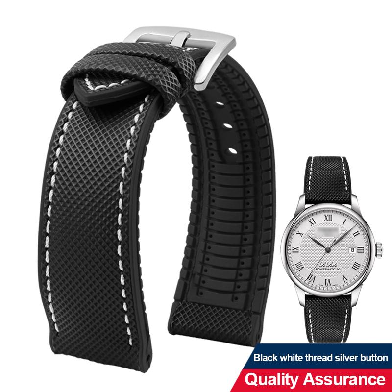 12 color high quality rubber Watchband 20 21 22 23mm 24mm for men and women watchstrap accessories Black red orange yellow Green