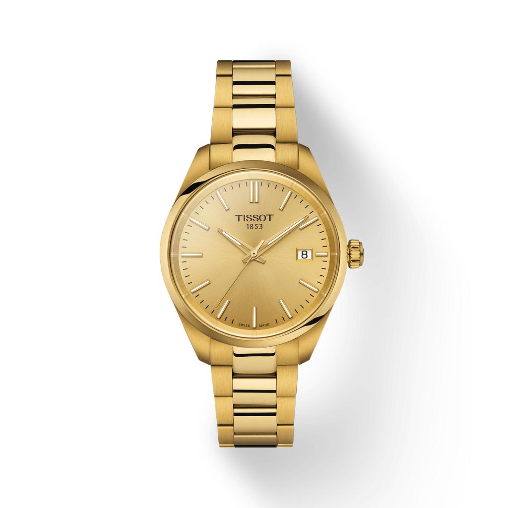 Tissot Stainless Steel Champagne Dial Men's Fashion Watch T150.210.33.021.00