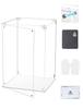 COOLTAKU Figure UV Magnetic Magnetic Front Collection More Assembled Acrylic Display Stain Cleaning Cloth Figure Storage 25 X Depth 25 X Height White