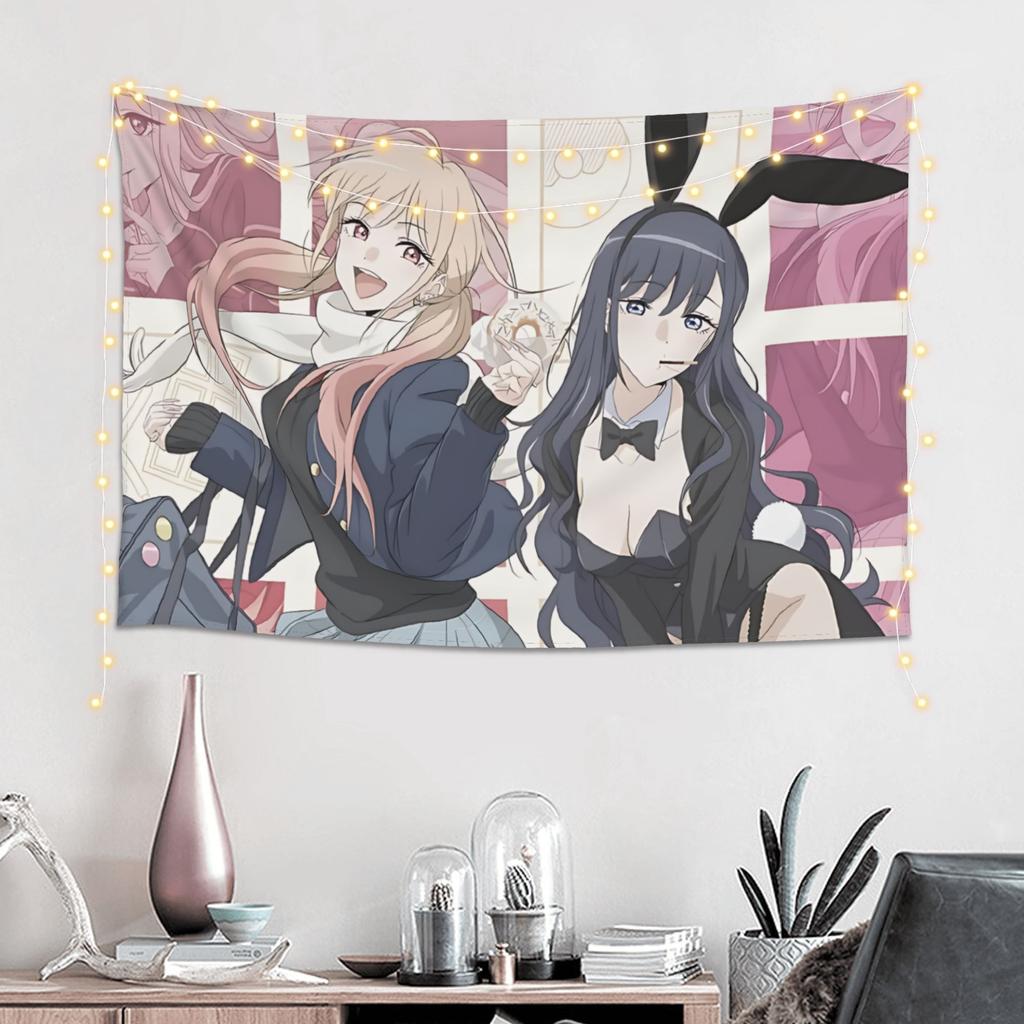 Colorful Anime Girl Tapestry Room decoration Home Decoration Tapestry Decor Accessories Cute Room Decor