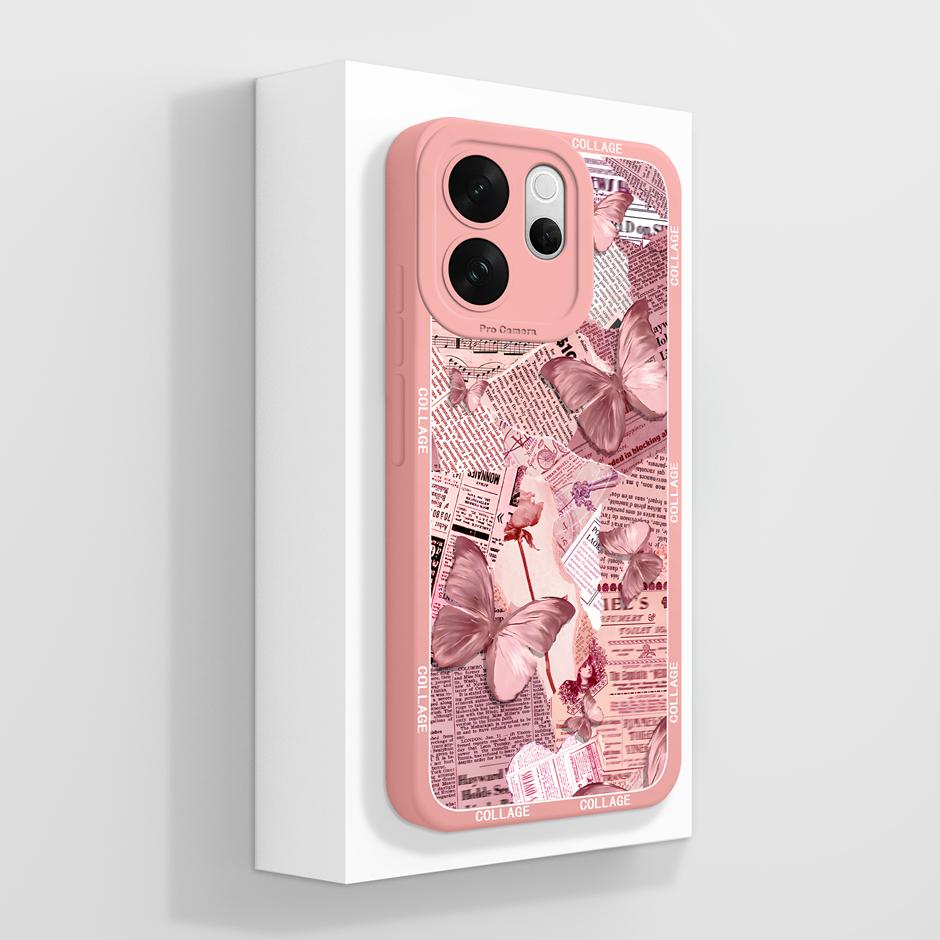For VivoV70 V70Elite V70FE Case Love Heart Flower Dustproof Drop-Resistant Minimalist Protector For Vivo V70 FE Elite Capinha